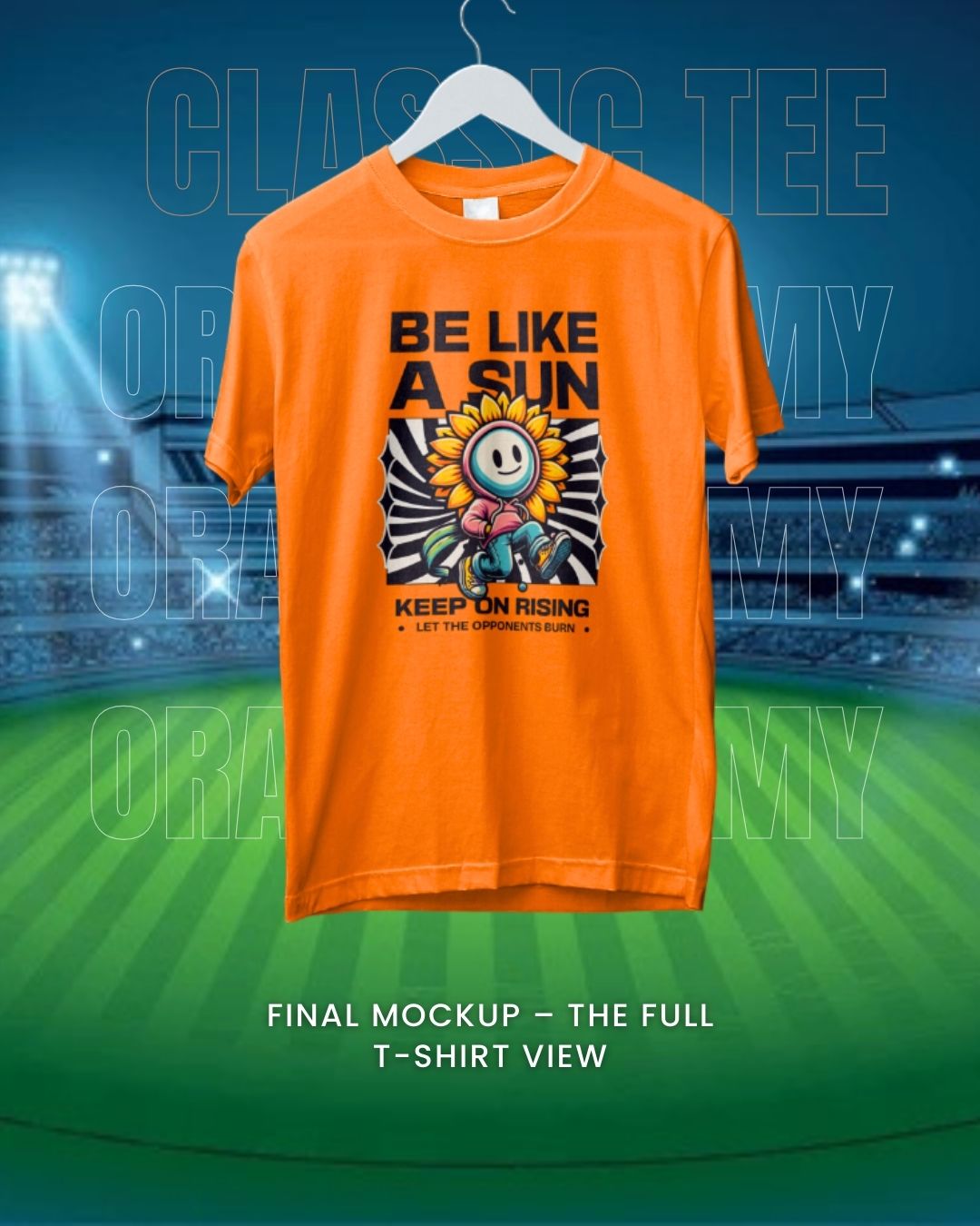 Unisex "Street-Style" Orange Army Classic T-Shirt