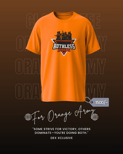 Unisex "Ruthless Risers" Orange Army Classic T-Shirt