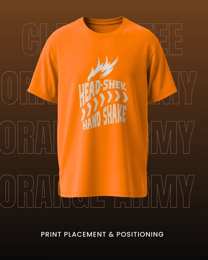 Unisex "Head-Shake" - Orange Army Tee