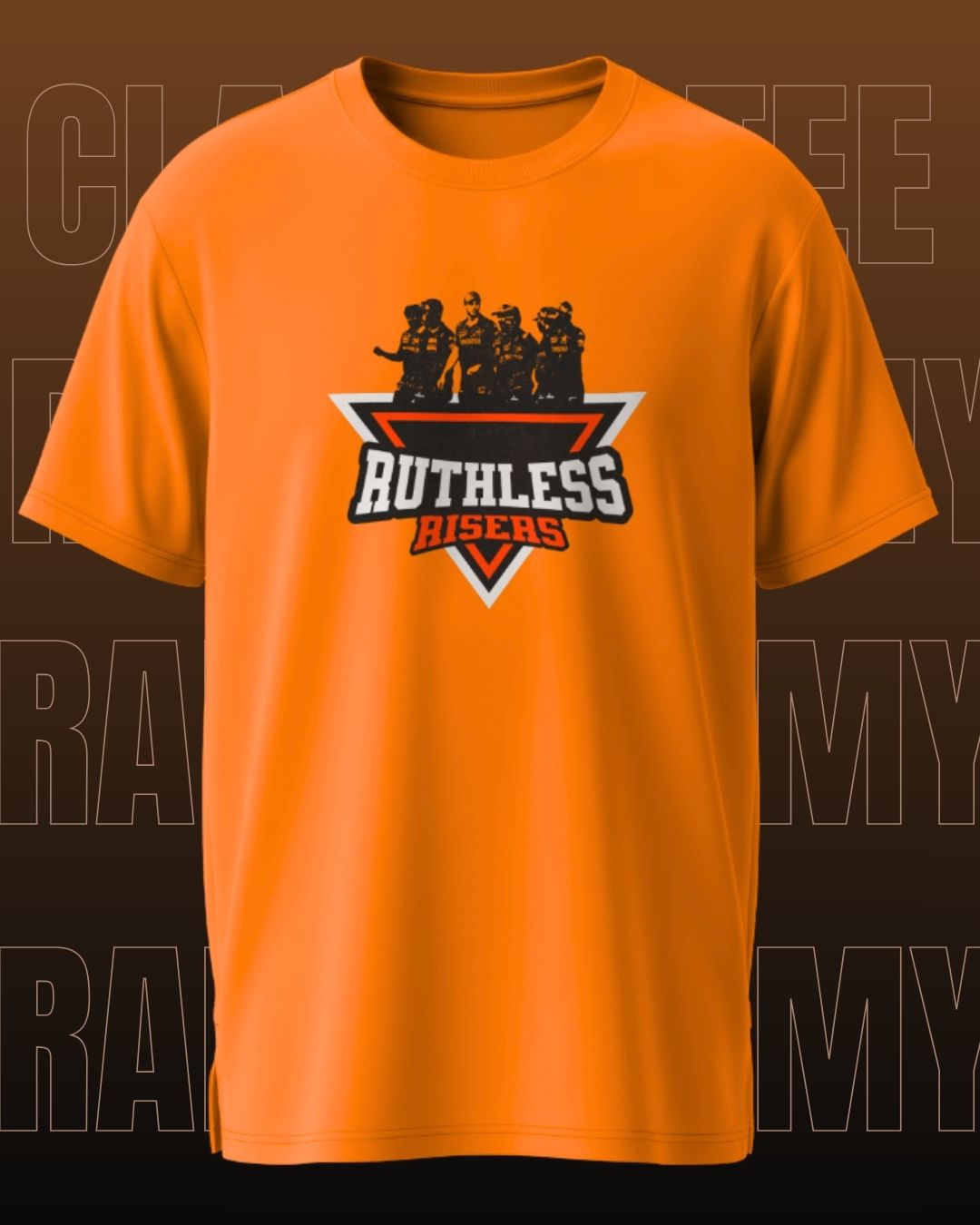 Unisex "Ruthless Risers" Orange Army Classic T-Shirt