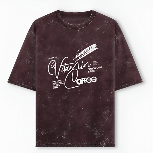Vitamin Coffee – Unisex Oversized Tee for Caffeine Addicts